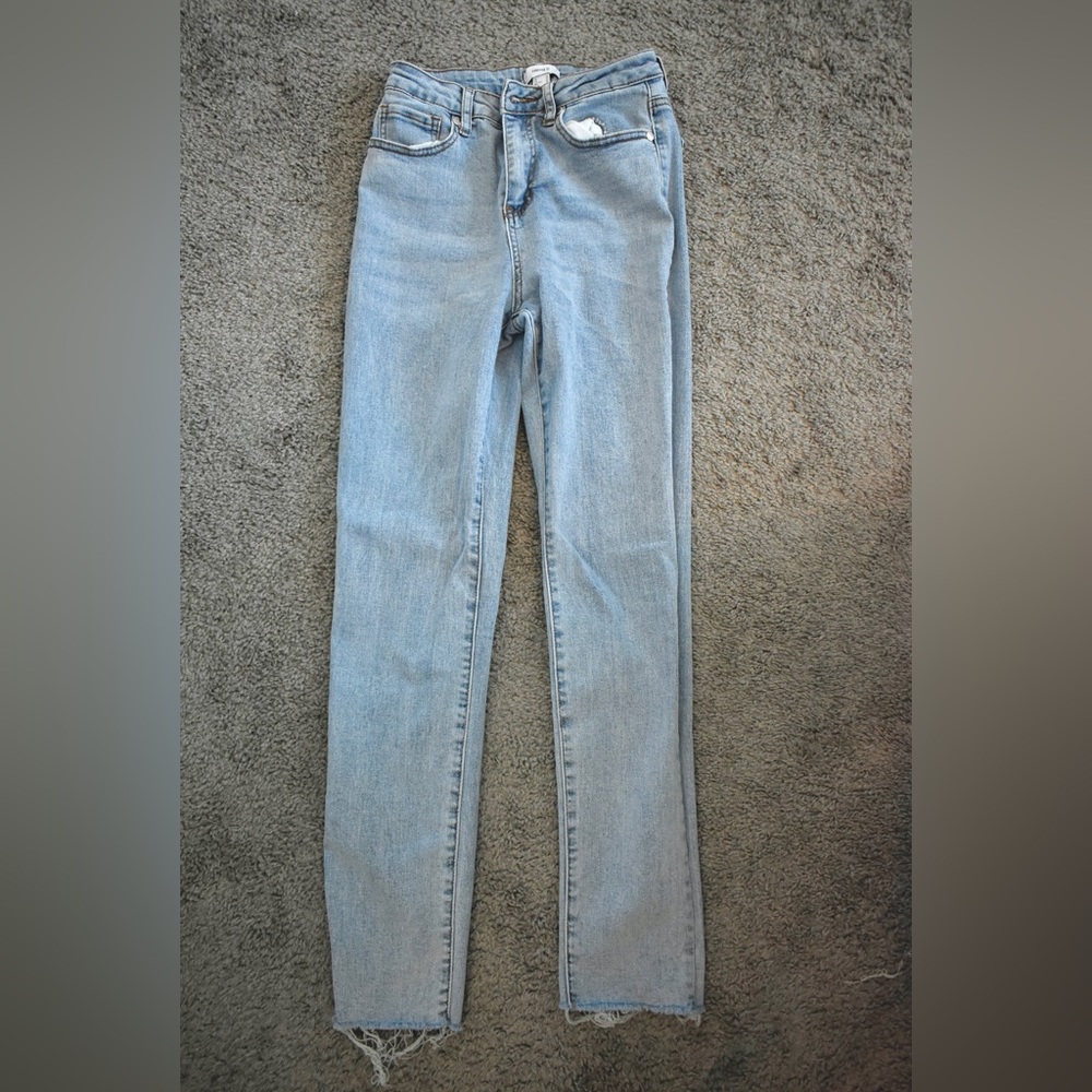 Forever 21 Light Wash Skinny Jeans